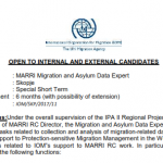 Open vacancies – Migration and Asylum Data Expert and Project Assistant